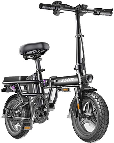 Vélos électriques : Vélo de neige électrique, Pliant vélo électrique for adultes, avec Commute Ebike 400W moteur et USB de charge électrique, Ville de vélos Vitesse maximum 25 km / H Croisière de plage de batterie au lit