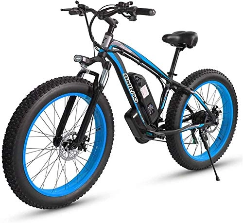 Vélos électriques : Vélo de Neige électrique, vélos électriques pour Adultes Femmes Hommes, 4, 0"26 Pouces Fat Tire Vélo électrique 48V / 17.5AH 1000W Vélo électrique de n.