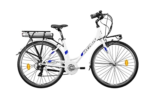 Vélos électriques : Vélo de vélo électrique assisté Atala 2021 E-RUN 7.1 LT batterie 518WH blanc-bleu, M