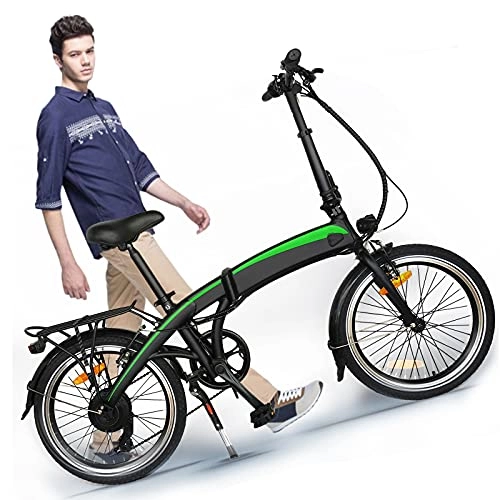 Vélos électriques : Vélo Pliable électrique 20", Batterie Lithium-ION 36V / 7.5Ah Amovible, Vélo électrique de Ville, Ecran LED à Multifonction, Capacité de Charge 120KG, Adulte Unisexe