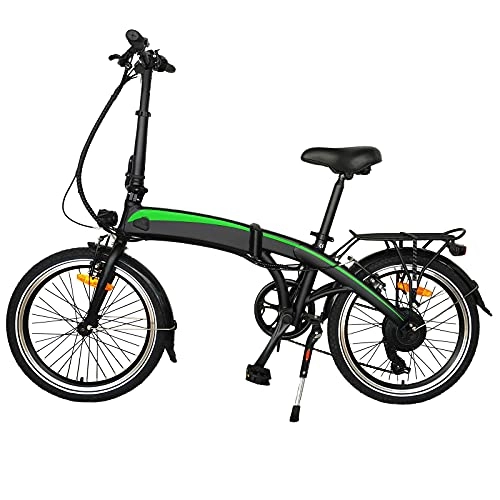 Vélos électriques : Vélo Pliable électrique 20", Batterie Lithium-ION 36V / 7.5Ah Amovible, Vélo électrique de Ville, Ecran LED à Multifonction, Frein à Disque Avant et arrière, Adulte Unisexe