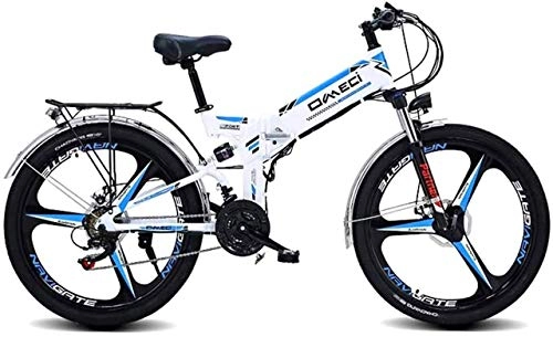 Vélos électriques : Vélo, vélo E-Bike 26 '' Vélo de Montagne électrique pour Adultes 300W 48V 10Ah Batterie Lithium-ION, siège arrière, 21 vélos de Vitesse pour Hommes Femmes en Plein air