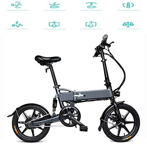 Vélos électriques : Vélo Électrique de Ville Navettage, 36V 7.8Ah Batterie Au Lithium Moteur Sans Balais Batterie Pliable Vélo Électrique Pour L'extérieur Cyclisme Travail