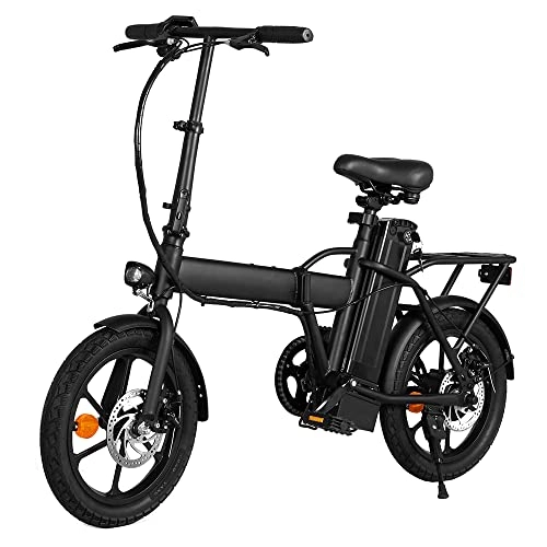Vélos électriques : Vélo Électrique Pliable, 16 Pouces Urban E-Bike avec 3 Modes de Conduite, Batterie Amovible, Portable Compact, Homme Femme