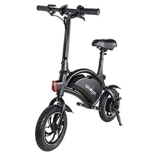Vélos électriques : Vélo Électrique Pliable, Jusqu'à 25km / h, Vitesse Réglable 12“ E-Bike, 350W / 36V Rechargeable Batterie Li-ION, Adultes et Enfants Cadeaux (Noir)