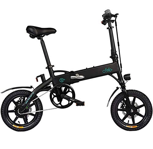Vélos électriques : Vélo Électrique Pliable, Jusqu'à 25km / h, Vitesse Réglable 18" Urban Bike, Autonomie 25km, Batterie 36V / 10.4Ah 250W, Adulte Unisexe, Noir