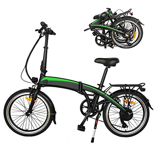 Vélos électriques : Vélo Électrique Pliable Vélo Pliant Adulte Vélo Pliant avec Batterie Amovible Pneus 20 Pouces pour vélos de Ville électriques Convient pour Les Cadeaux Adultes