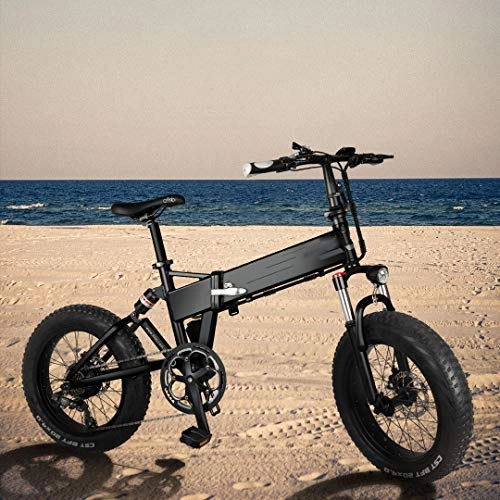 Vélos électriques : Vélo Électrique Pliant Vélos Électriques De 20 Pouces pour Adultes, Vélos De Plage