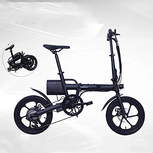 Vélos électriques : Vélo électrique 16 pouces, vélo électrique avec batterie au lithium, vélo électrique pliant ultraléger en alliage d'aluminium, vélo électrique avec engrenage à 6 vitesses pouvant faire 40 à 60 km