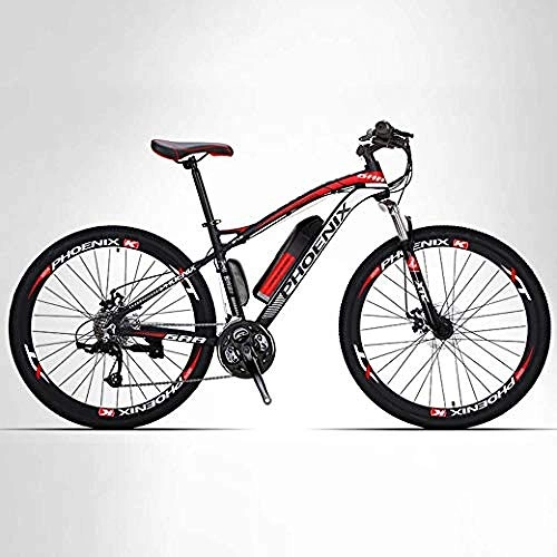 Vélos électriques : Vélo électrique 26 vélo de montagne pour adultes tout-terrain 27 vélos à vitesse 50 km pure batterie kilométrage batterie au lithium-ion amovible Smart Mountain Ebike-35KM / 70KM_Électrique / hybride