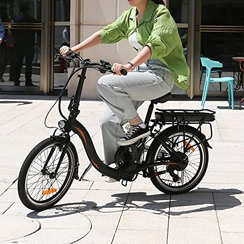 Vélos électriques : Vélo électrique - Capacité de la batterie lithium-ion (AH) 10 Ah - Vélo électrique pliable - Vitesse maximale : 25 km / h - Écran LCD - Noir