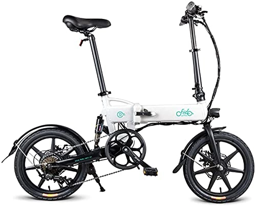 Vélos électriques : Vélo électrique d'extérieur, vélo électrique Pliant 16 Pouces, vélo électrique Pliant Rechargeable avec Levier de Vitesses, Vitesse de Pointe 25 km / h, vélo Unisexe B