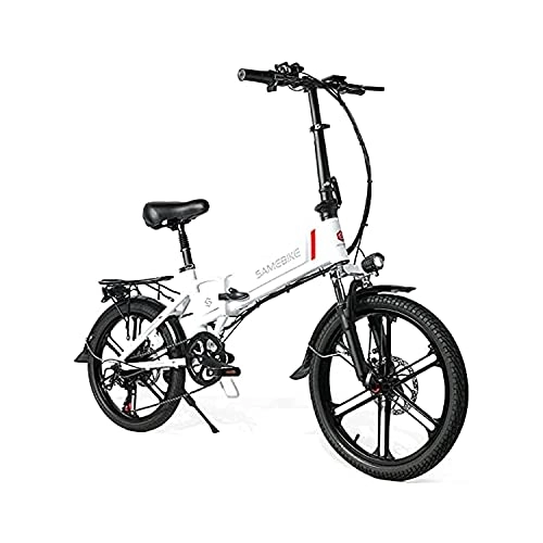 Vélos électriques : Vélo électrique De 20 Pouces, Vélo Pliable Vélo Vélo Hommes Femmes 350w 48v 10.4ah, Vélos électriques avec écran LCD Et Feux De Vélo Avant Et Arrière (Porte-Mobile avec USB)