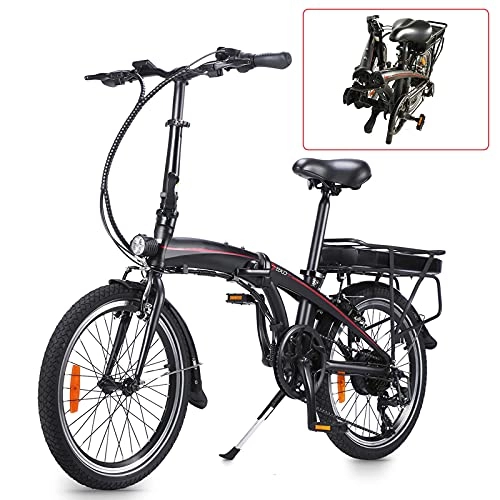 Vélos électriques : Vélo électrique léger, 20' 36V 250W 10Ah Amovible au Lithium-ION Vélos de Route Pliable Unisexe pour