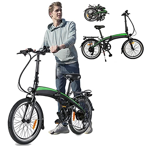 Vélos électriques : Vélo électrique léger, Vélos de Route avec Batterie Amovible 36V / 7.5Ah 7 Vitesses Pliable Unisexe pour