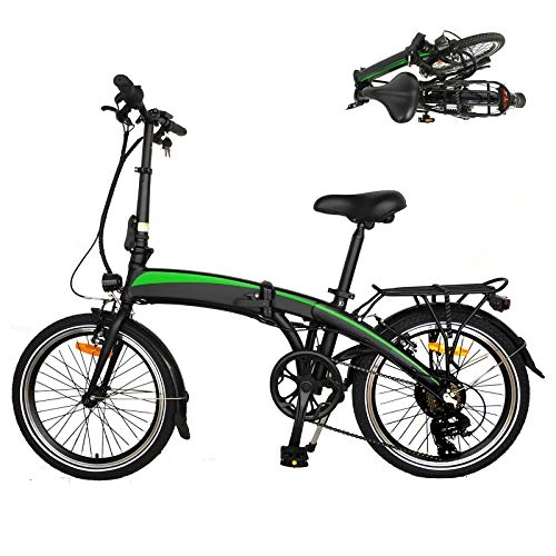 Vélos électriques : Vélo électrique léger, Vélos de Ville 250W électrique Pliable d'assistance à la pédale avec Adultes Cadeaux