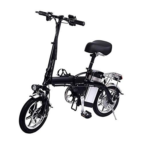 Vélos électriques : Vélo électrique Pliable Adulte Pliant vélo électrique vélo avec moteur Brushless 250W Double disque de frein Trois modes jusqu'à 35 km / H maximum 100KM Courir Vélo Distance ville électrique for le tr