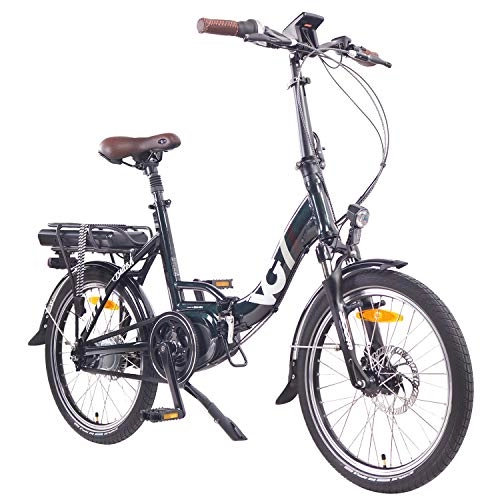 Vélos électriques : Vélo électrique pliant 20’ BRITISH Vert (moteur central) 14Ah