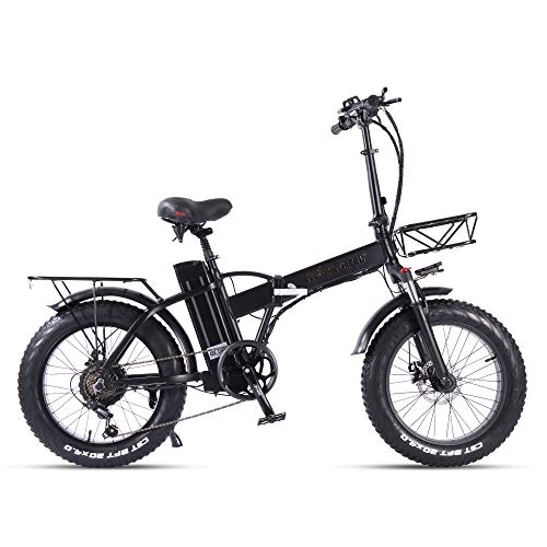 Vélos électriques : Vélo électrique Pliant 20 Pouces Fat Bike VTT 750W 48V 15Ah Ebike de Ville pour Adultes Femme Homme