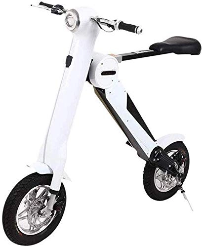 Vélos électriques : Vélo électrique Pliant Batterie De Conduite De Petite Génération pour Voiture électrique Batterie De Vélo Pliante Portable à Deux Roues Mini-pédale De Voiture électrique