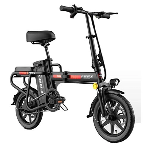 Vélos électriques : Vélo électrique pliant pour adulte de 14 pouces, vélo électrique avec moteur 350W, avec un affichage haute définition, facile à stocker dans une caravane, équitation à vélo électrique silencieux à la