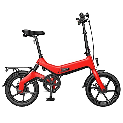 Vélos électriques : Vélo électrique Pliant pour Adultes, Vélo Banlieue électrique 20'', Batterie Lithium-Ion Amovible 7.5Ah, Moteur 36V 250W Vitesse Réglable Intelligente pour L'entraînement Voyage Vélo Plein Air, Rouge