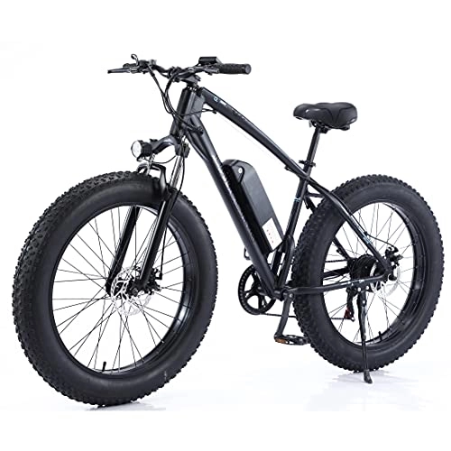 Vélos électriques : Vélo électrique pour Adultes pour Adultes de vélo de vélo de Montagne Beach à vélo 26"4 Pouces 500W 12.5AH 48V avec Batterie au Lithium Amovible Shimano 7 Vitesses