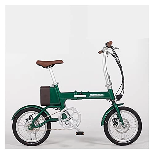 Vélos électriques : Vélo électrique Ville Freedom Casual Retro Petite Batterie au Lithium électrique Energie et Confort par paritaire (Color : Retro Green)