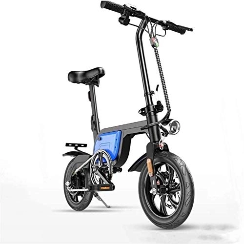 Vélos électriques : Vélo électrique, Vélos électriques rapides for adultes Pliable vélo électrique vélos for adultes vélo à assistance électrique avec 12" Pneus d'absorption des chocs, maximum 50KM en cours Distance, cad