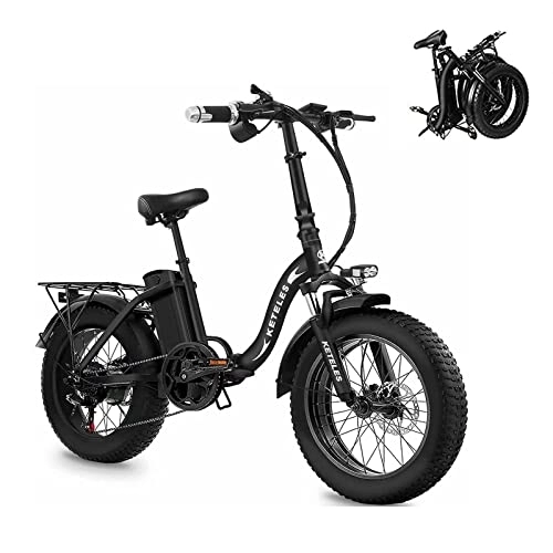 Vélos électriques : Vélo électrique électrique pour adulte - Vélo électrique pour adulte - Vélo électrique pliable - 20 pouces 48 V 18 Ah - 7 vitesses