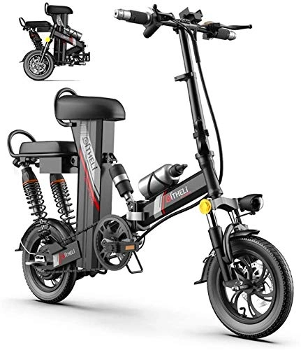 Vélos électriques : Vélo électrique électrique VTT Électrique Pliant vélo for Adultes, Ville de vélos 3 Modes d'équitation avec Moteur 350W, 12" léger Pliant E-Bike Max Vitesse 25 km / H for l'extérieur Cyclisme Work Out