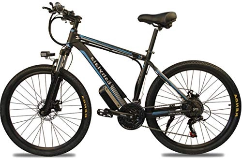 Vélos électriques : Vélos électriques, 350W vélo électrique 26" Adultes Vélo électrique / VTT électrique, vélo électrique avec amovible 10 / 15Ah Batterie, Professional 27 Gears Speed ​​(Bleu) , Bicyclette ( Size : 15AH )