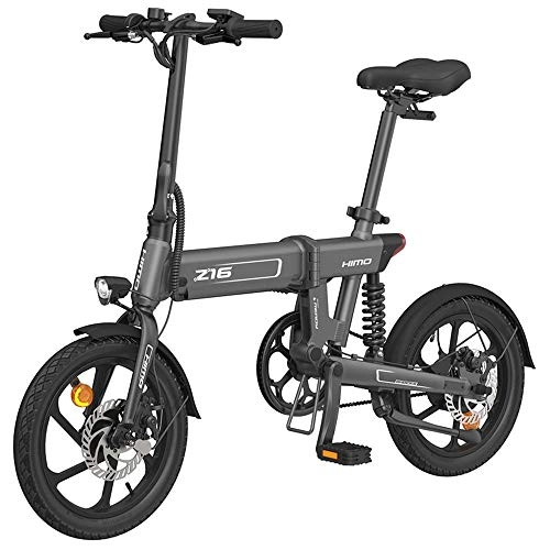 Vélos électriques : Vélos électriques HIMO Z16, vélo de Montagne électrique Pliant 250W pour Adultes, 3 Modes de Vitesse, Vitesse maximale 25 km / h, Batterie Li-ION 36V 10Ah Amovible intégrée (Grise)