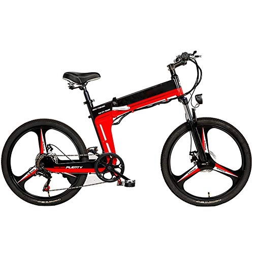 Vélos électriques : Vélos électriques pour Adultes, Vélo électrique Pliant Léger avec 3 Modes de Conduite Vélo de Ville avec Batterie Amovible et écran LCD pour VTT Shimano 7 Vitesses