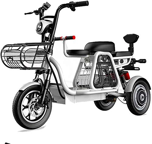Vélos électriques : Vélos électriques, Triplace Tricycle électrique, 48V500W moteur, batterie longue vie et haute définition à écran LEC, Led Phares / Multiple Système d'absorption de choc , Bicyclette ( Size : 11AH )