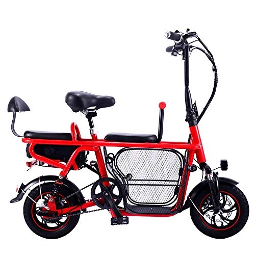 Vélos électriques : Vélos électriques Vélo électrique pliant adulte parent-enfant batterie au lithium batterie à deux roues voiture voiture mini lumière portable vélo électrique for animaux de compagnie ( Color : B )