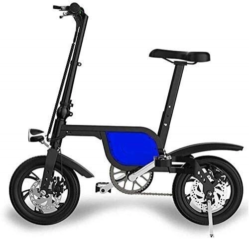 Vélos électriques : WANGCAI Mini-vélo électrique, Batterie Voyage Pliant Portable Voiture Adulte Deux Roues Mini Pédale Voiture électrique Ultra léger Scooter Petite Batterie de Voiture Unisexe
