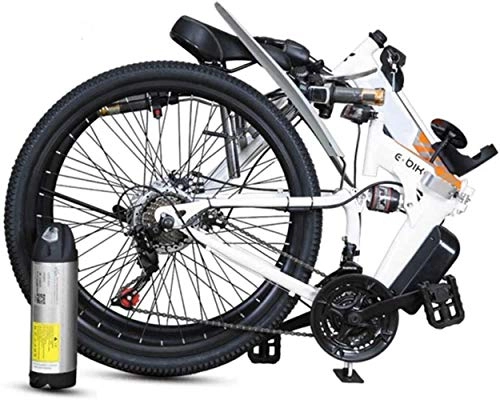 Vélos électriques : WANGCAI Vélos électriques pliants Vélo électrique par Mobylette, for Les Adultes de 25 Km / H Guide Vélo brushless, continu 80 km Capacité de Charge