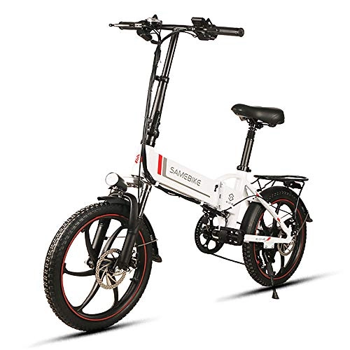Vélos électriques : WeiX Vélos électriques, Moto 20 Pouces 4.0 pneus vélo Ebike Batterie au Lithium Pliant E-Bike, City Mountain vélo Booster Intelligent VTT, Noir