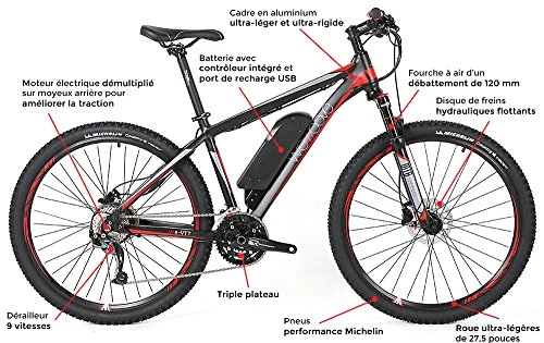 Vélos électriques : WEMOOVE Sport VTT à assistance électrique 17, 9 Kg, jusqu'à 140 Km d'autonomie !
