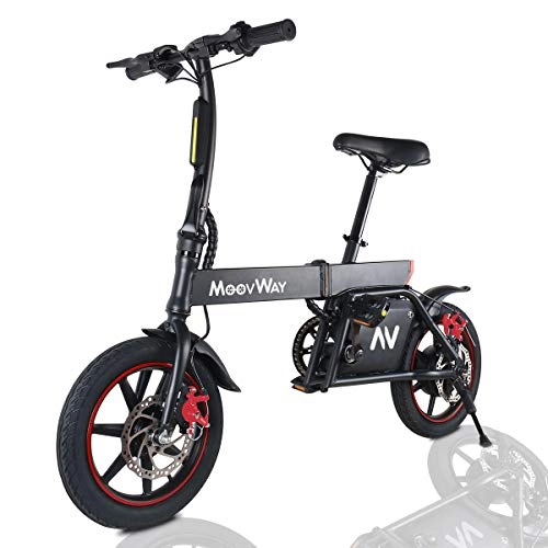 Vélos électriques : Windgoo Vélo Électrique Pliant, 14" Vélo Adulte Pliant Moteur 350W, Vitesse jusqu'à 25 km / h, 25km la Longue Portée, 36V 6.0Ah Batterie, City E-Bike avec Pédale et Chaîne