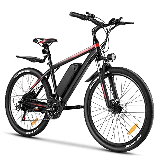 Vélos électriques : WINICE Vélo électrique 250W Vélo de Montagne électrique de 26 Pouces VTT Vélo électrique Homme Femme avec Batterie 10.4Ah / 8Ah et Vitesses 21