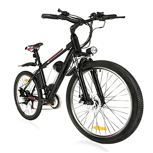 Vélos électriques : Winice Vélo électrique, vélos électriques Adultes 26 '', vélo de Montagne électrique, Vitesses 21, Batterie Amovible 36V / 8Ah, 4 Modes, 2 Garde-Boue, vélo électrique 40-50KM