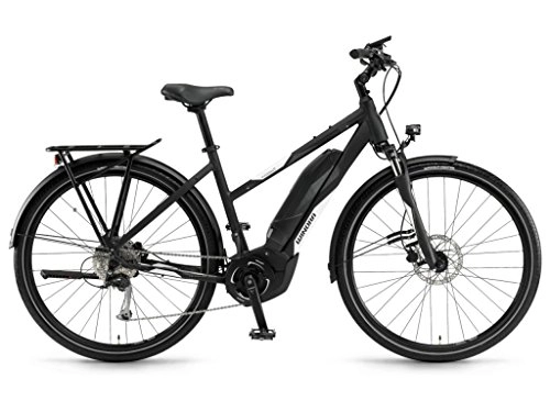 Vélos électriques : WINORA Yucatan 9400WH Femme 28de 9g Alivio ywc (2018), noir / blanc mat, RH 44