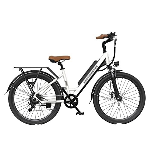 Vélos électriques : Wonzone ddzxc Vélo électrique avec panier avant Pneu VTT Batterie Plage Vélo électrique
