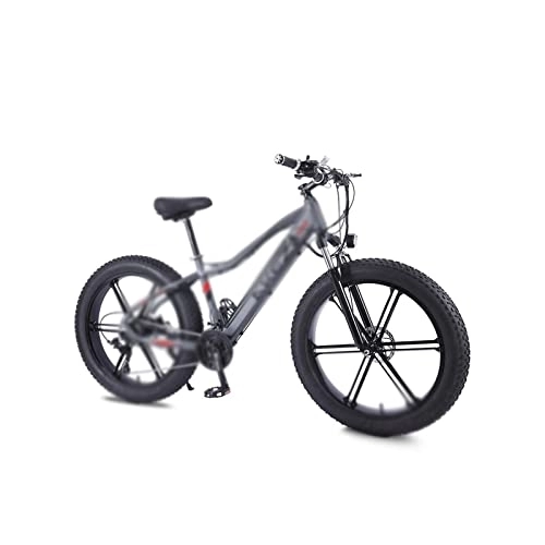 Vélos électriques : Wonzone ddzxc vélos électriques pouces vélo électrique plage gros pneu batterie cachée moteur sans balais vitesse (taille : Large-48 V)