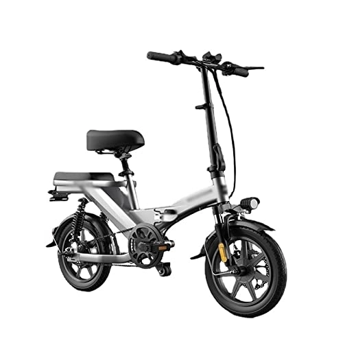 Vélos électriques : Wonzone zxc Vélo électrique pliable Mini batterie voiture petit scooter électrique