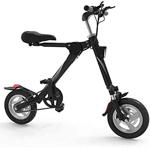Vélos électriques : Woodtree Vélo électrique, Cadre en Alliage d'aluminium for Adultes Mini Folding Voiture électrique vélo à Deux Roues Mini Pédale Voiture électrique Lithium vélo Aventure de Plein air