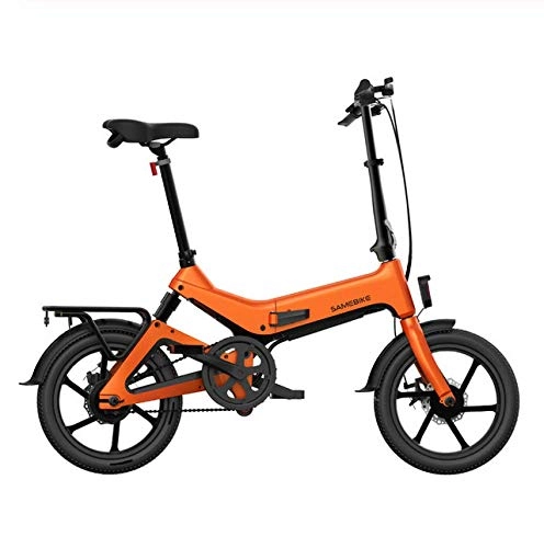 Vélos électriques : WXJWPZ Vélo électrique Pliant 36 V 250 W 7 5 Ah 16 Pouces Vélo électrique Cyclomoteur Vélo 25 Km / H Vitesse Maximale 65 Km Gamme, E