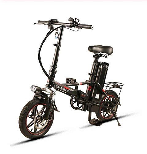 Vélos électriques : WXJWPZ Vélo électrique Pliant en Alliage D'aluminium Vélo électronique 48V8AH Vélo électrique Pliant Pneus Affichage LCD 3 Modes Vélo